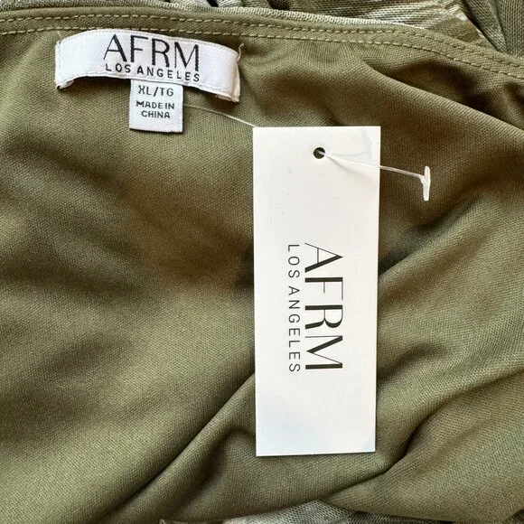 NWT AFRM Los Angeles Sienna Mesh Dress, sz XL - Picture 7 of 8